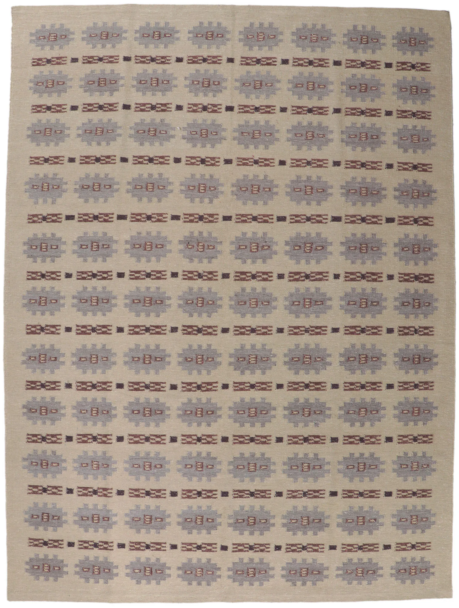 Swedish Inspired Kilim Rug - 10'00 x 13'5 - Esmaili Rugs & Antiques - Beige - Beige