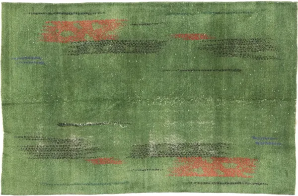 Zeki Muren Vintage Sivas Rug - 5'2" x 7'11" - Esmaili Rugs & Antiques - Green - Green