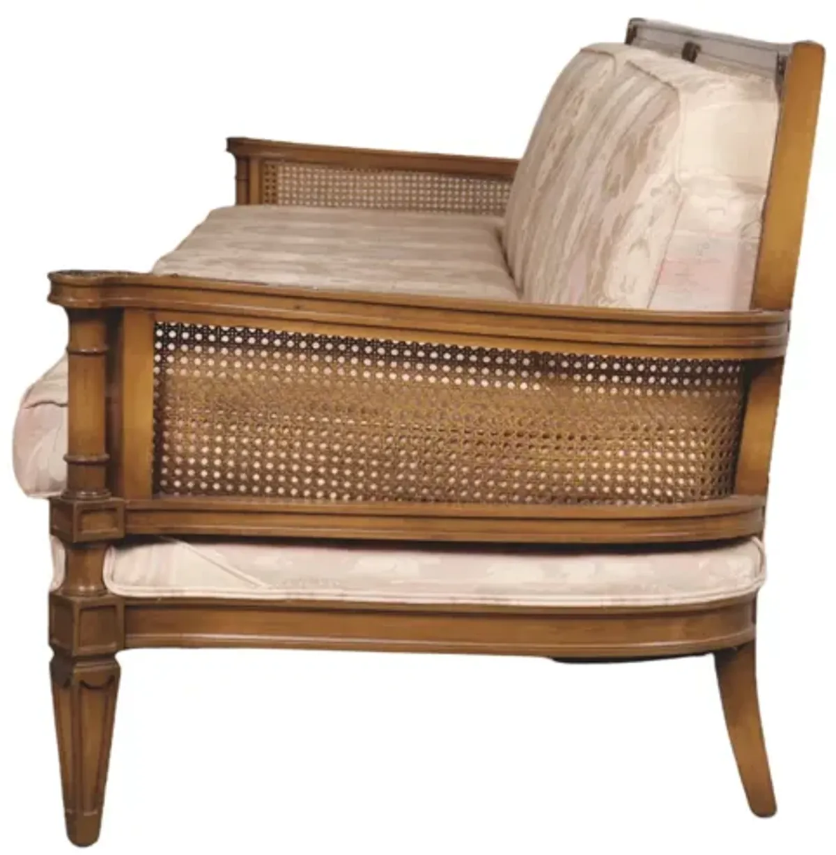 Neoclassical Style Large Caned Sofa - Interesting Things