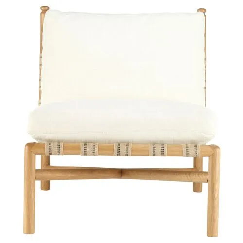 Flannery Accent Chair - Ivory - Kim Salmela - Handcrafted, Comfortable, Durable, Cushioned