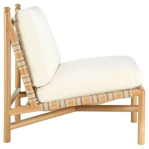 Flannery Accent Chair - Ivory - Kim Salmela - Handcrafted, Comfortable, Durable, Cushioned