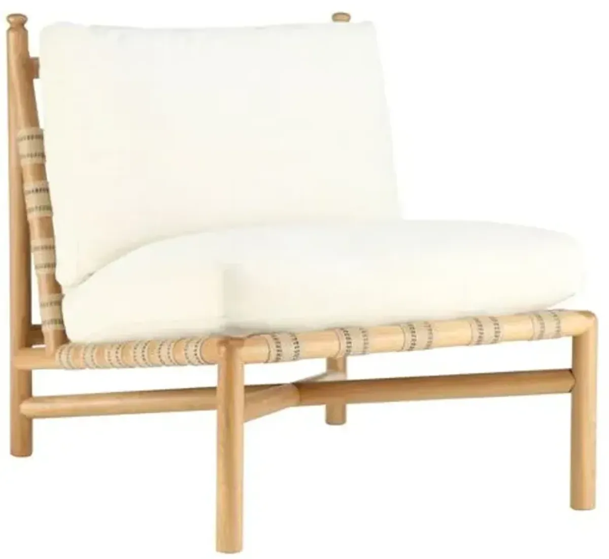 Flannery Accent Chair - Ivory - Kim Salmela - Handcrafted, Comfortable, Durable, Cushioned