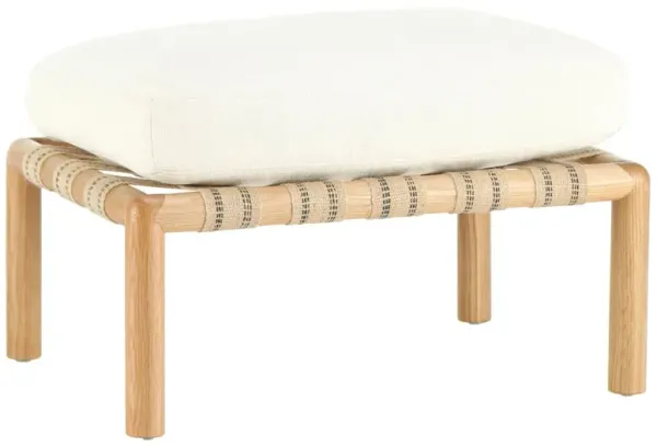Flannery Footstool, Ivory