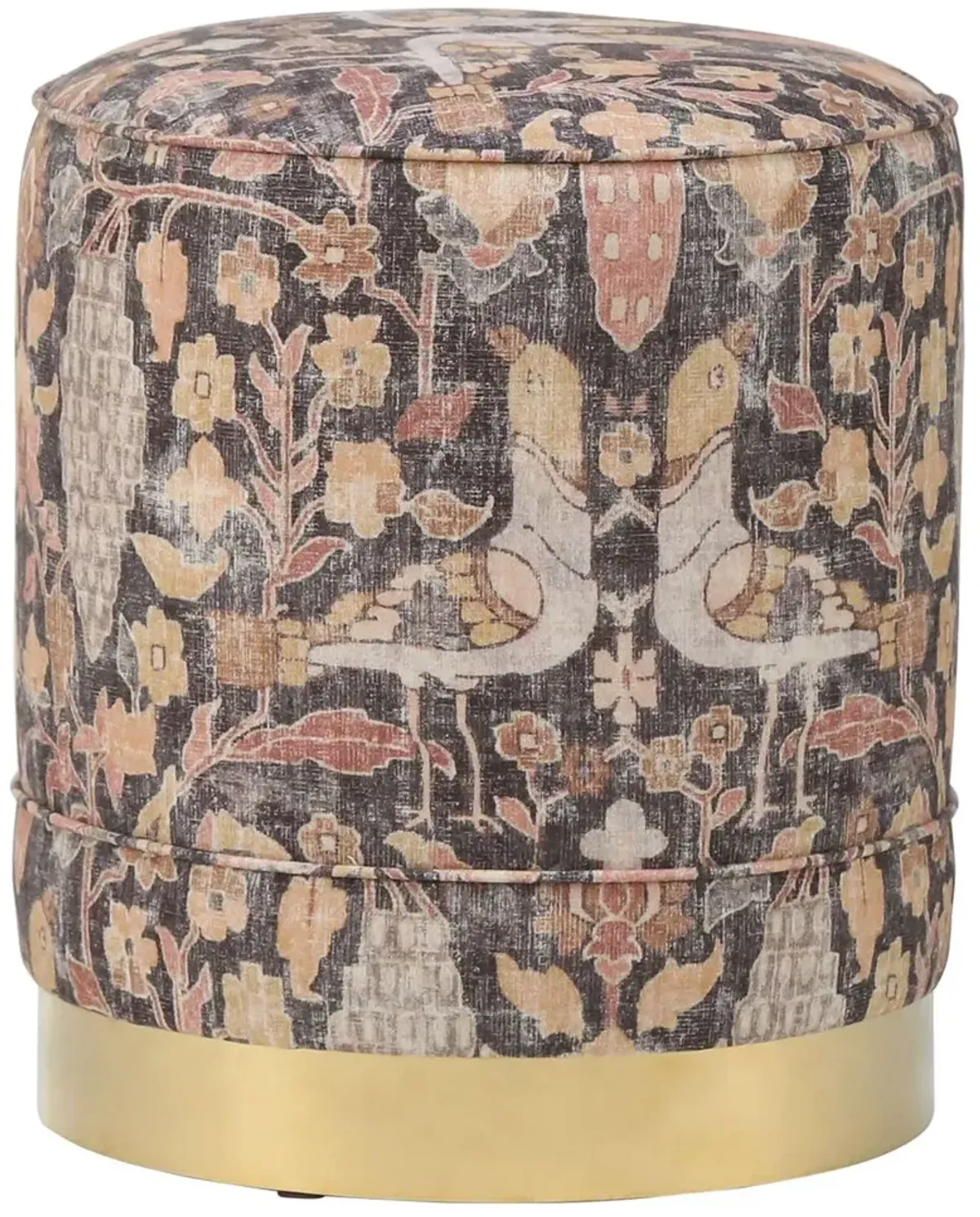 Piper Stool, Charcoal/Gold