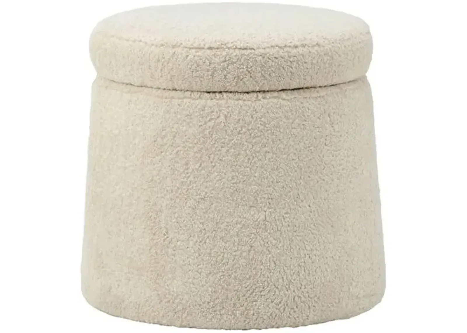 Shiloh Swivel Stool - Tan Shearling - Kim Salmela - Beige