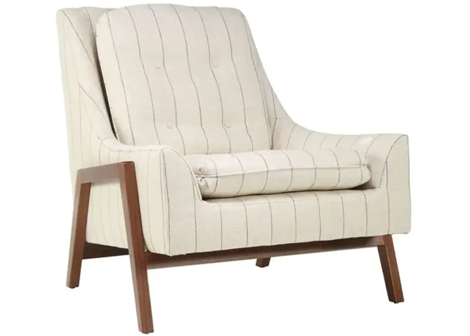 Grace Performance Accent Chair - Beige Stripe - Kim Salmela, Comfortable, Durable, Cushioned