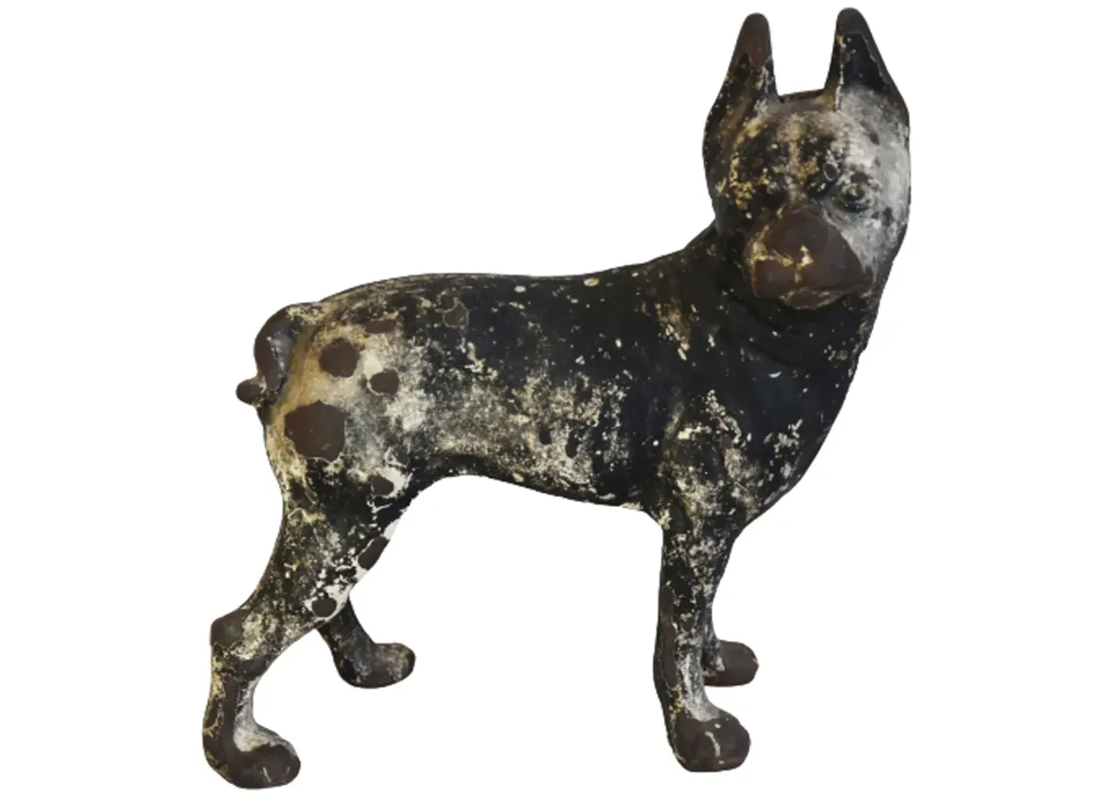 Boston Terrier Dog Figurine Doorstop - Black