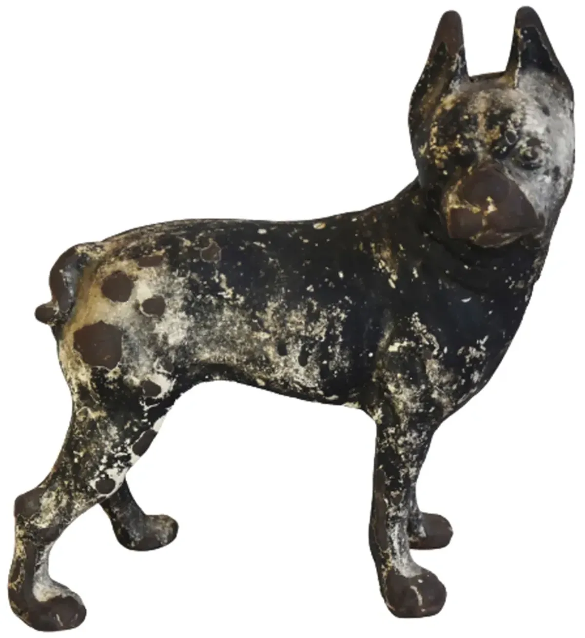 Boston Terrier Dog Figurine Doorstop - Black