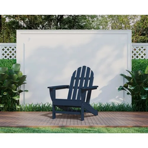 Primrose Outdoor Adirondack Chair - Navy - Blue