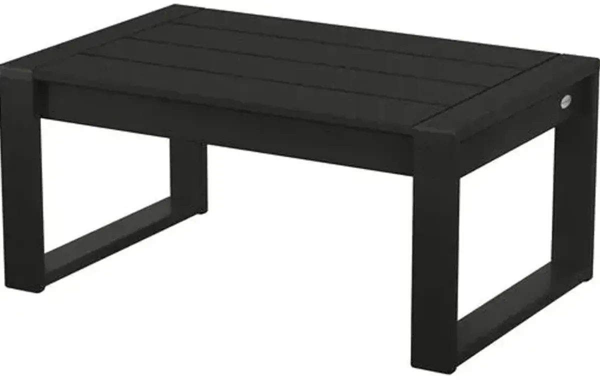 Bree Outdoor Coffee Table - Black