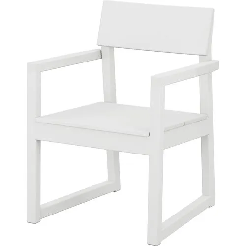 Bree Outdoor Dining Armchair - White