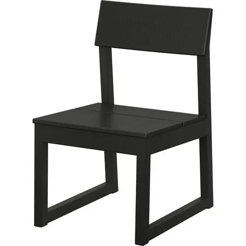 Bree Outdoor Dining Side Chair - Black