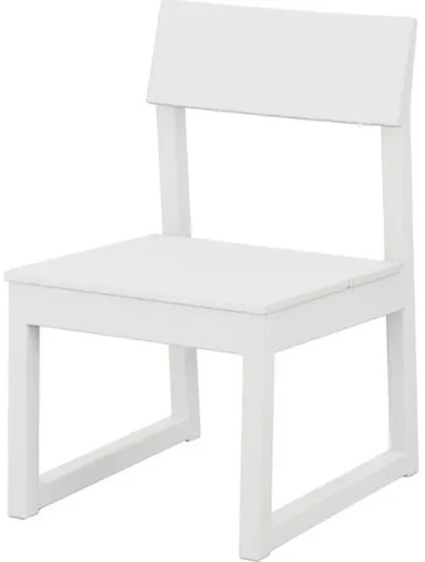 Bree Outdoor Dining Side Chair - White