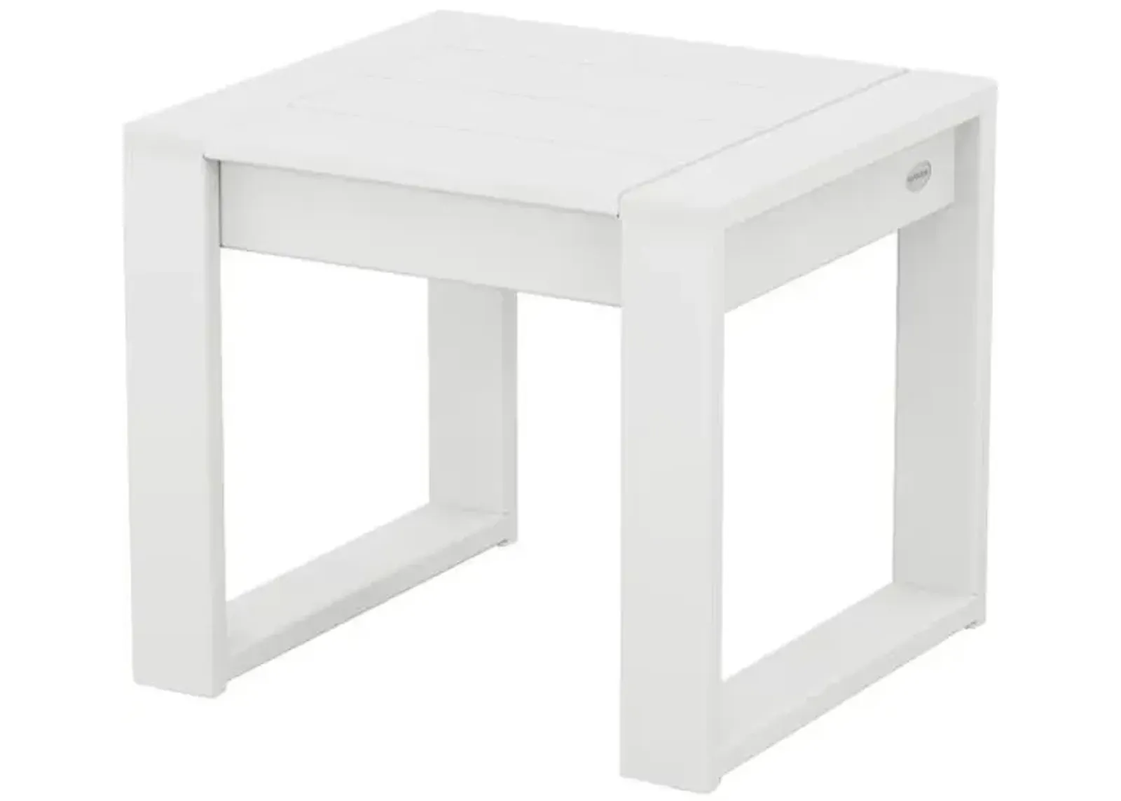 Bree Outdoor End Table - White