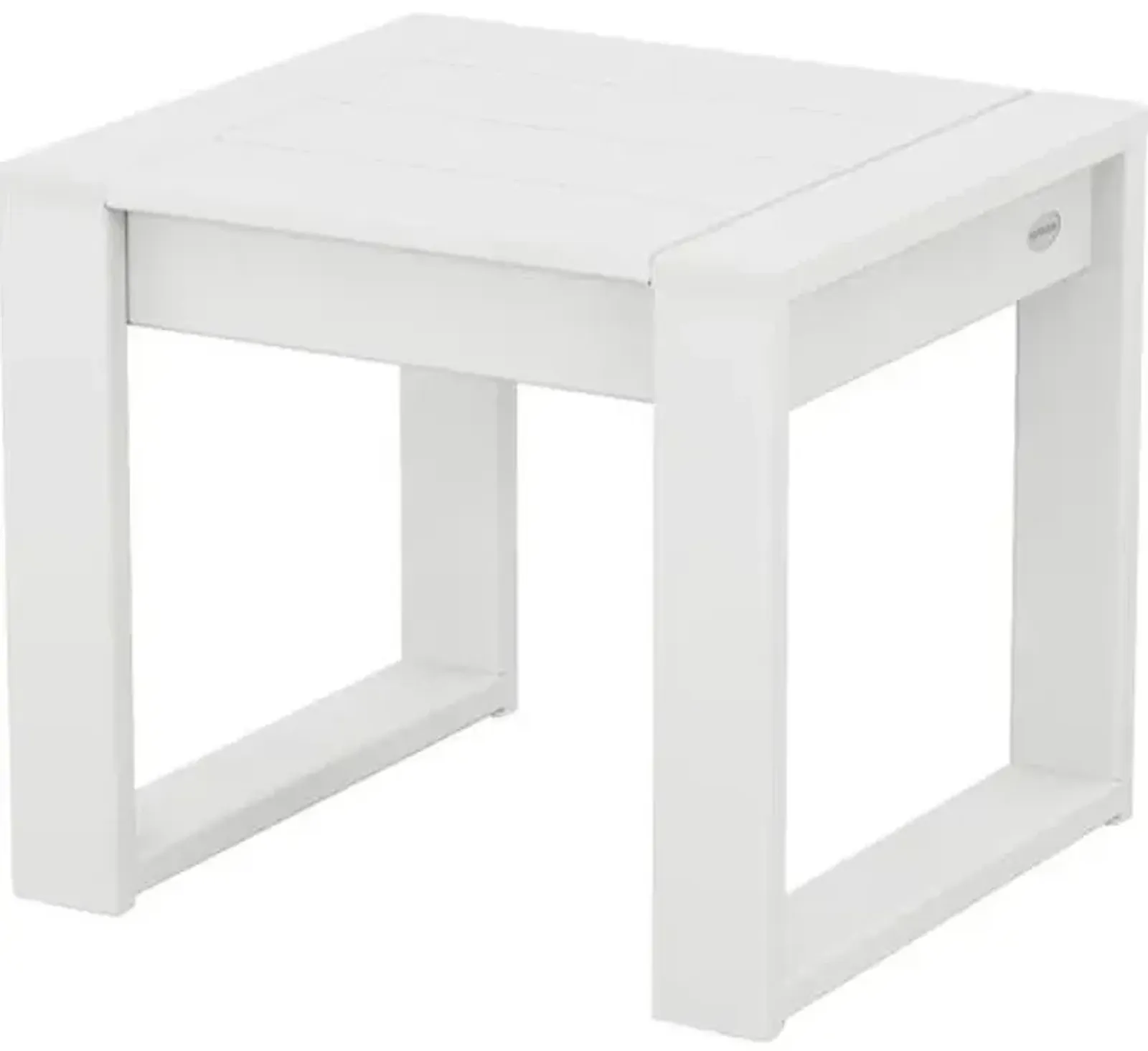 Bree Outdoor End Table - White