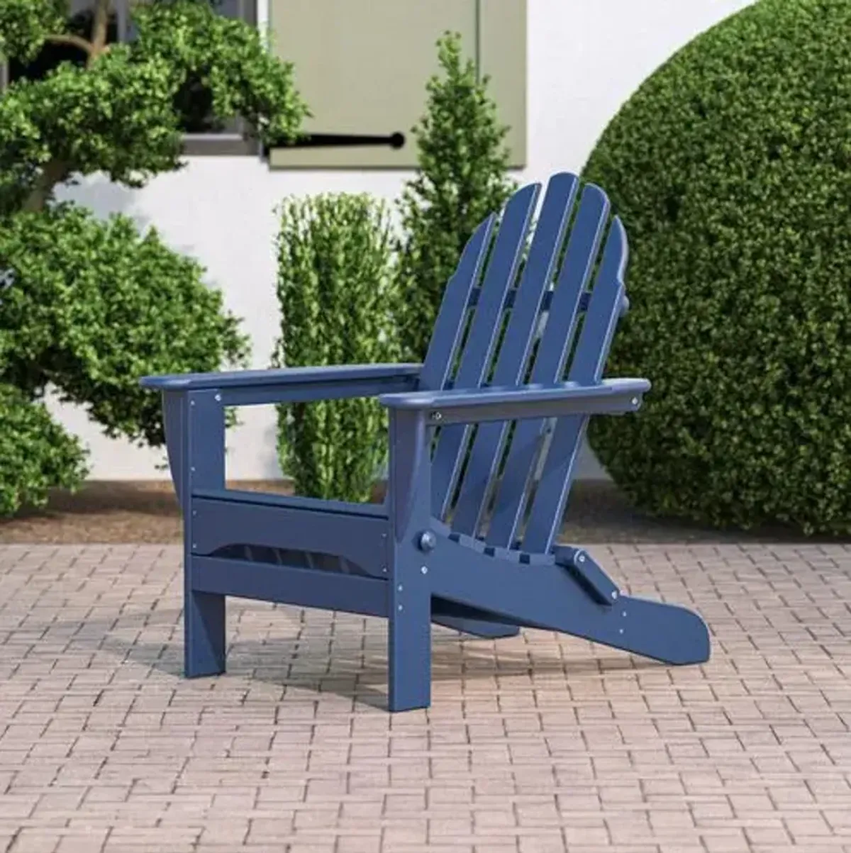 Ruth Outdoor Adirondack Chair - Navy - Blue