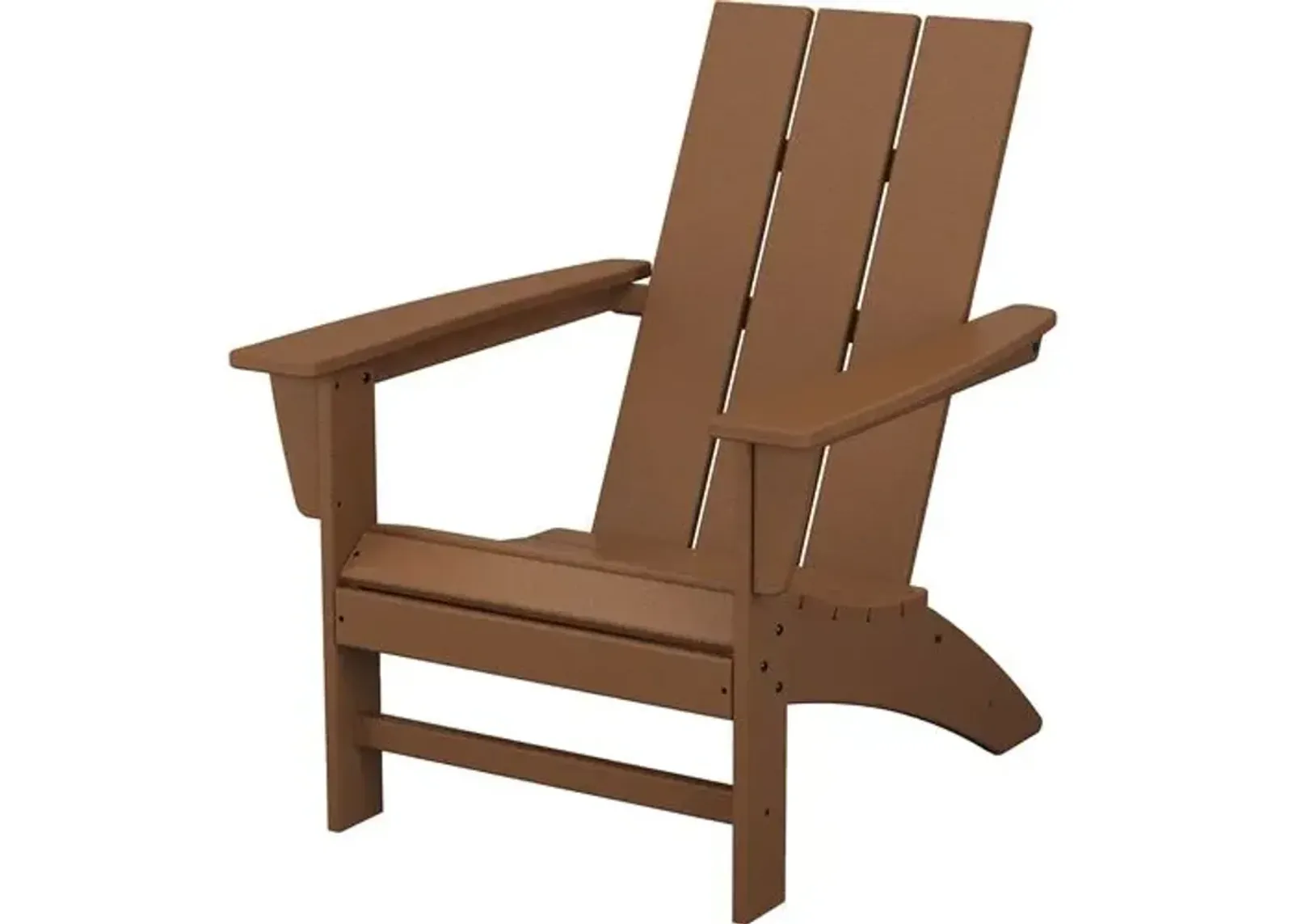 Leopold Outdoor Adirondack Chair - Teak - Brown