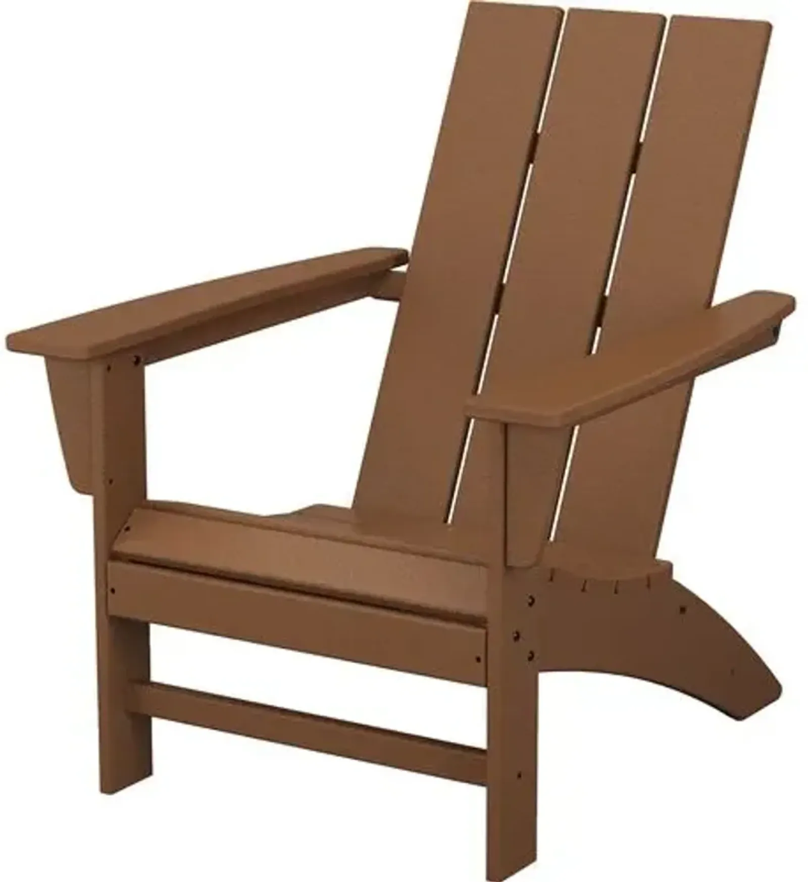 Leopold Outdoor Adirondack Chair - Teak - Brown