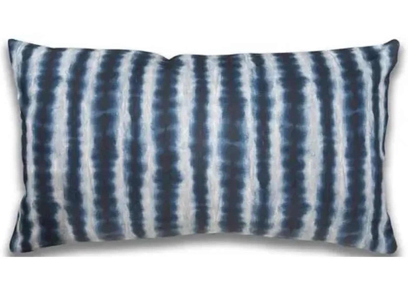 Leyah 14x24 Lumbar Pillow - Indigo Shibori - Kim Salmela