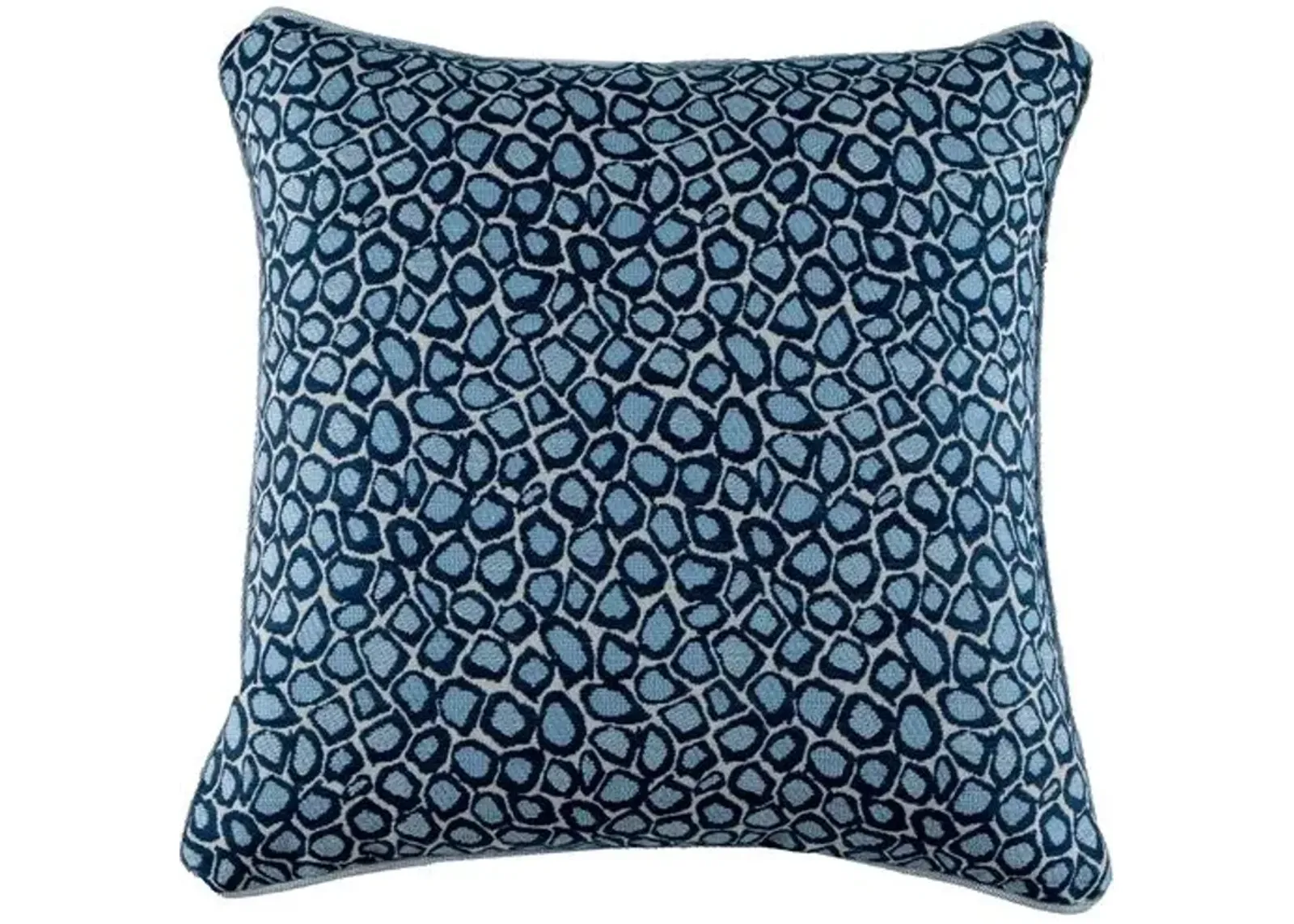 Lynx Outdoor Pillow - Chambray/Navy