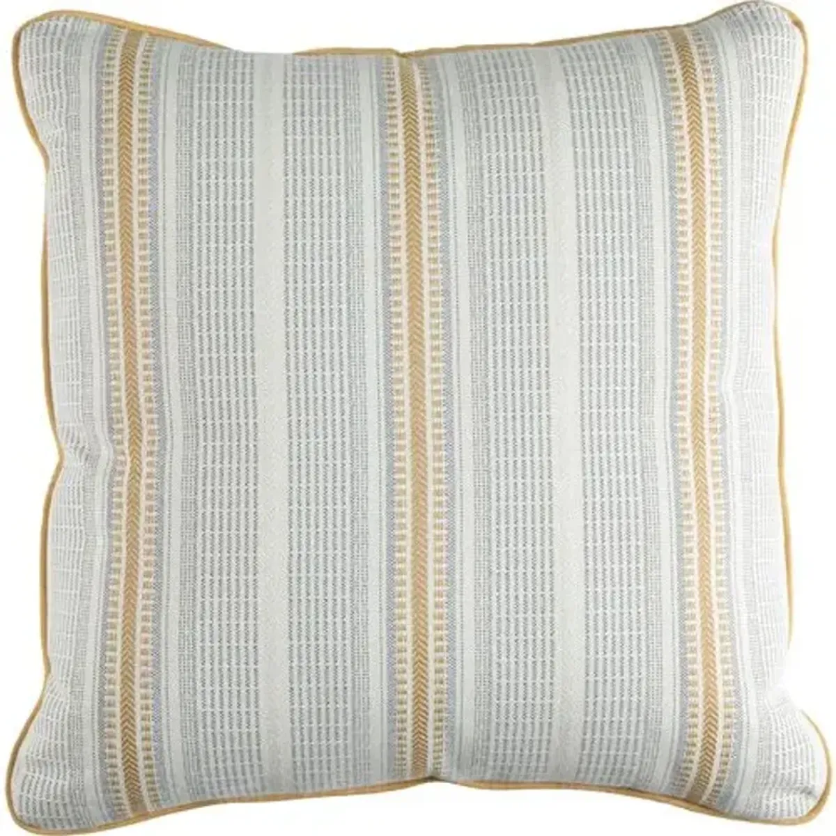 Dora Outdoor Pillow - Mustard Stripe