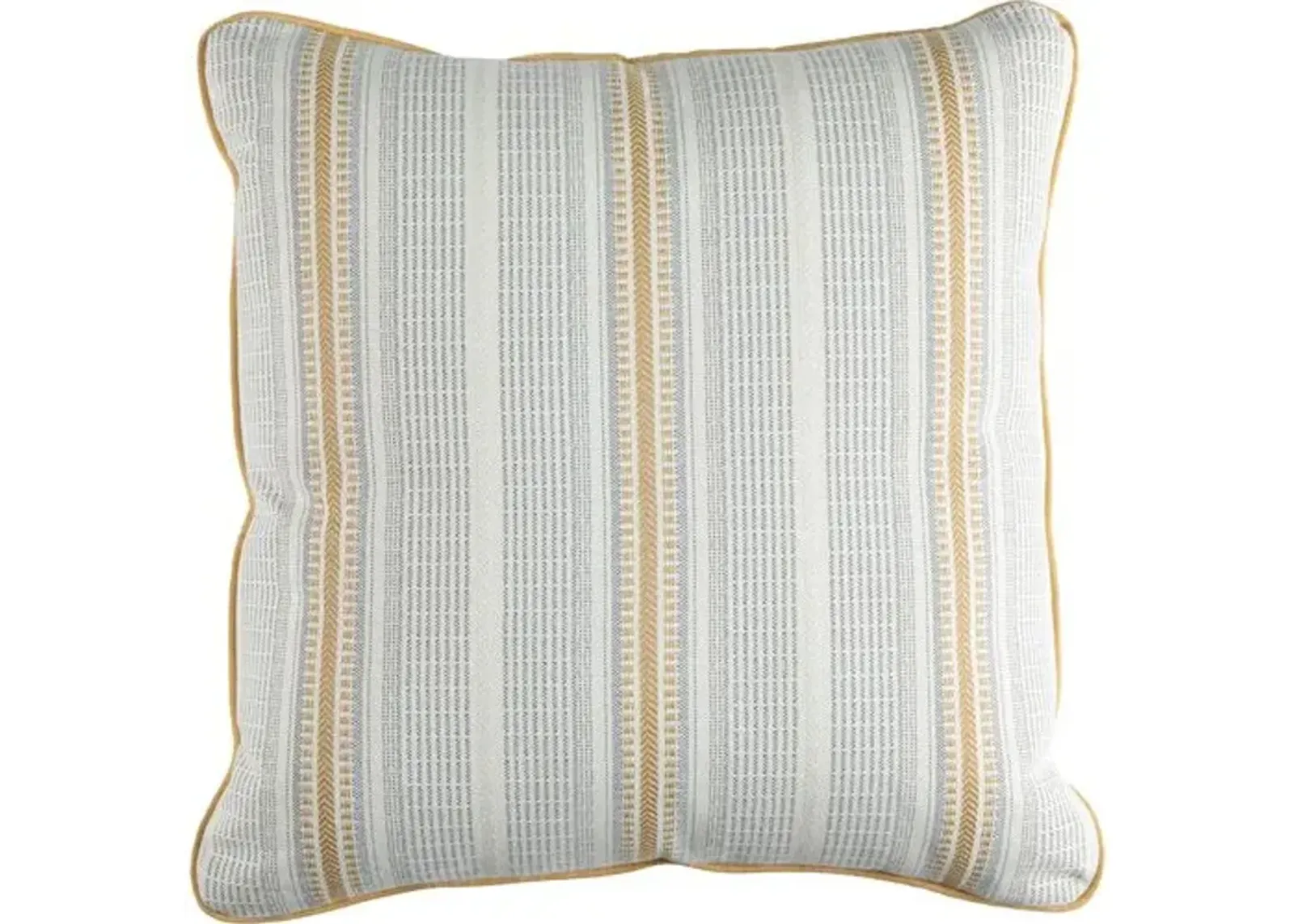 Dora Outdoor Pillow - Mustard Stripe