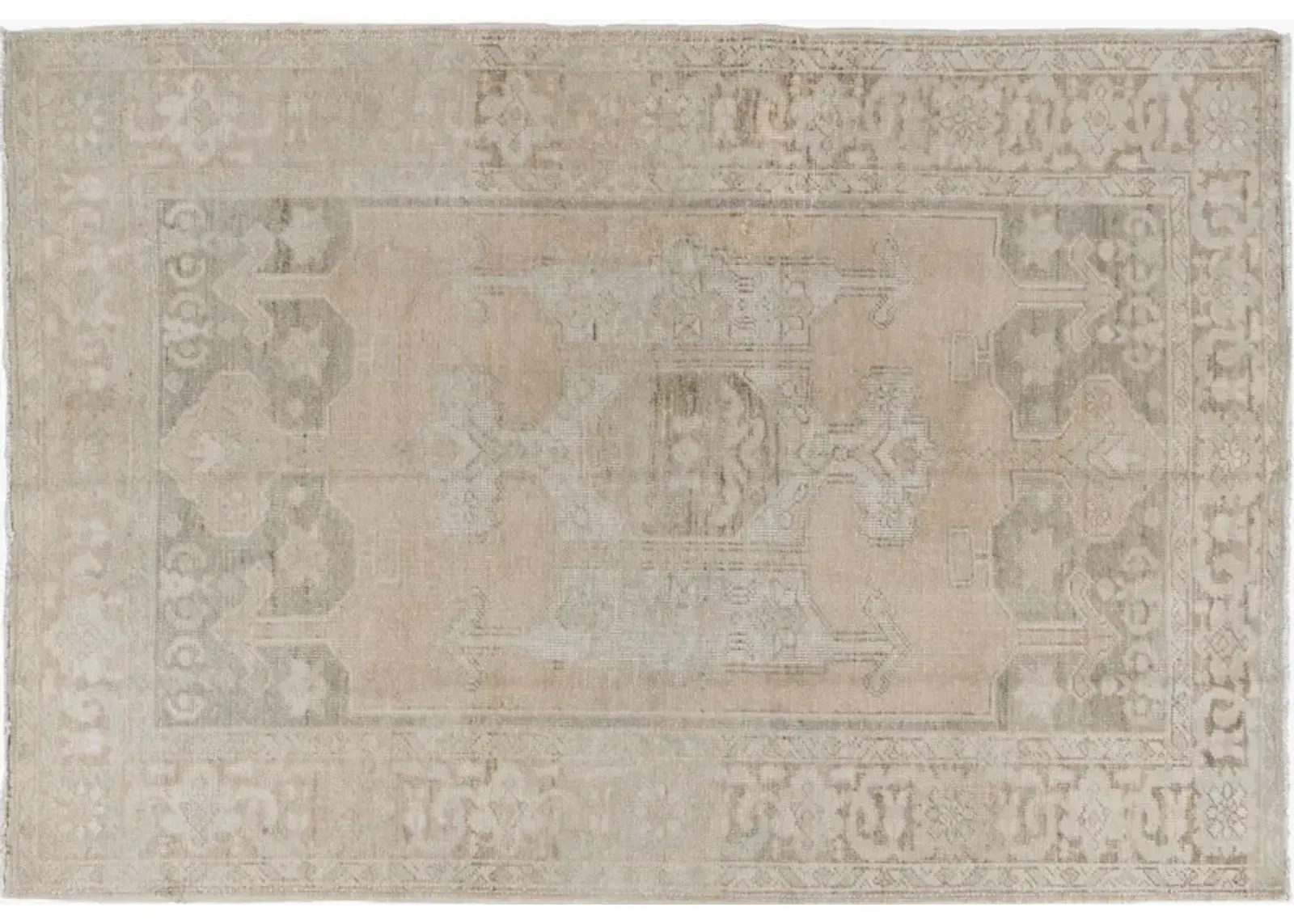 Turkish Oushak Rug 5'6 X 8'2 - Beige - Beige