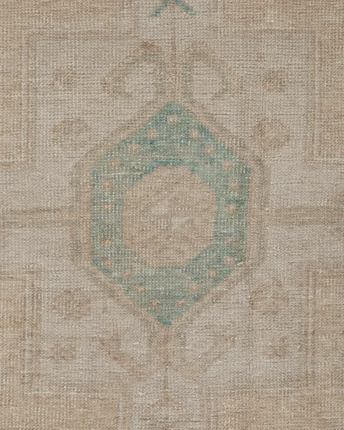 Turkish Oushak Rug 3'8 X 7'8 - Beige - Beige