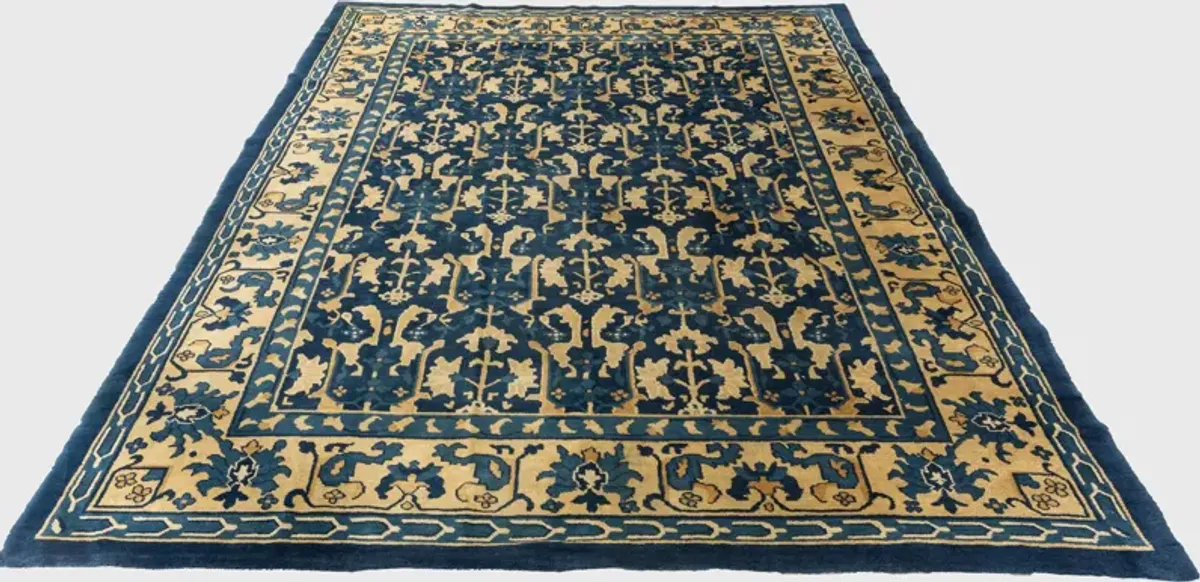 Peking Chinese Rug 8' X 10' - Blue - Blue