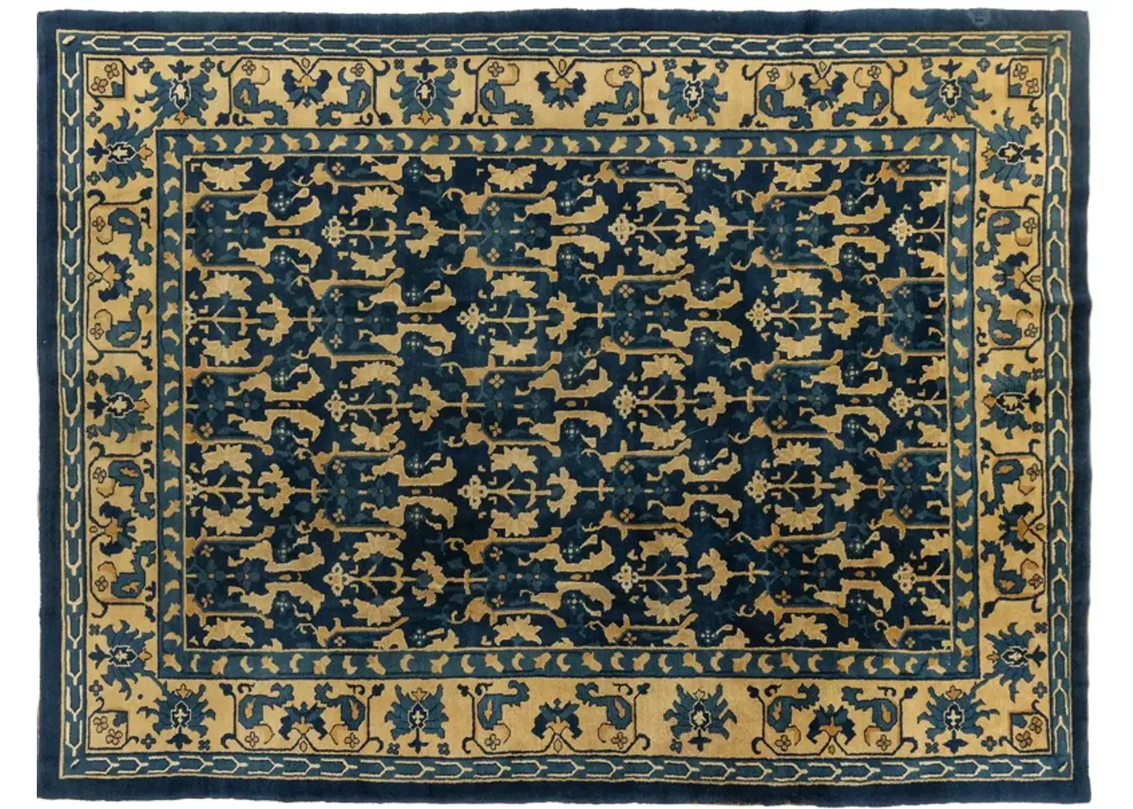 Peking Chinese Rug 8' X 10' - Blue - Blue