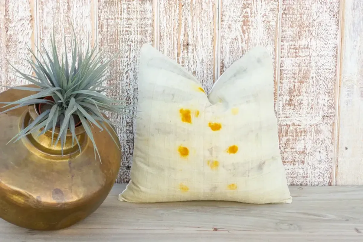 Rita Tie Dyed Organic Silk Pillow - de-cor