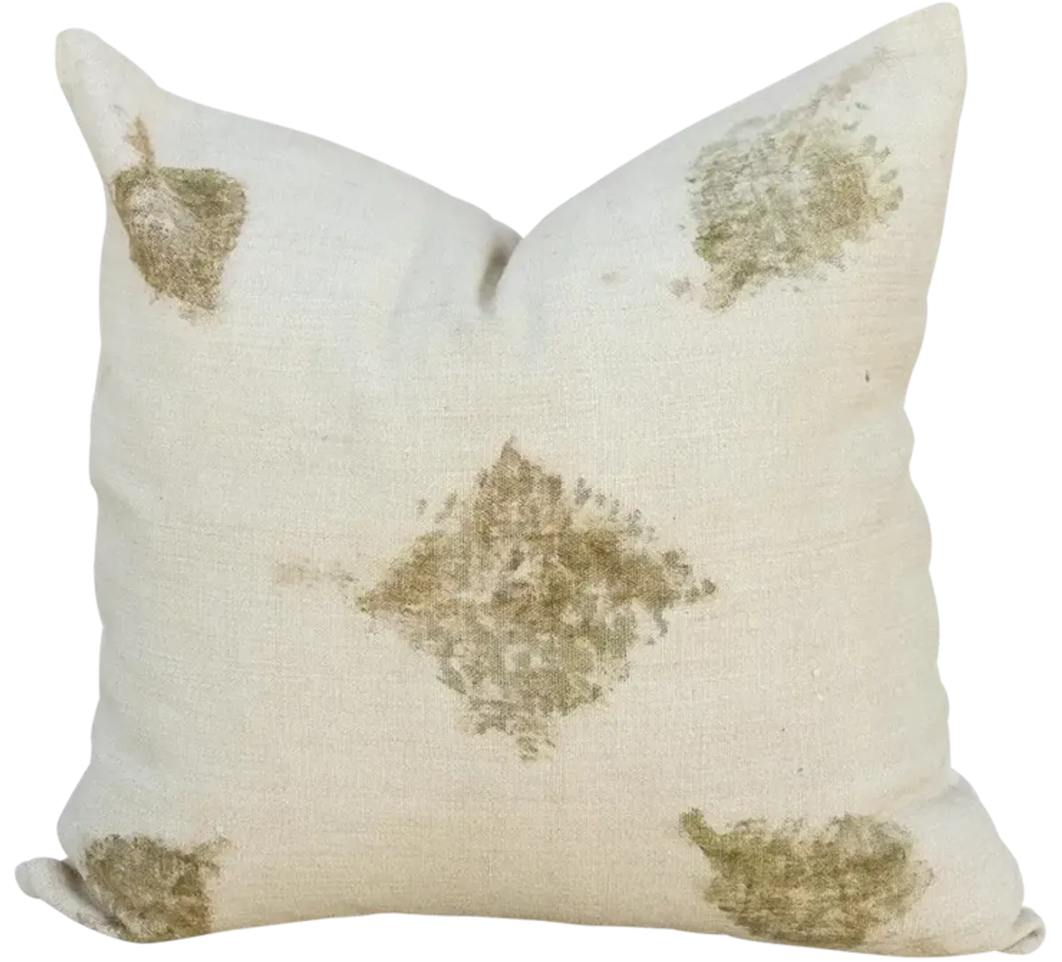 Chandra Leaf Printed Organic Silk Pillow - de-cor