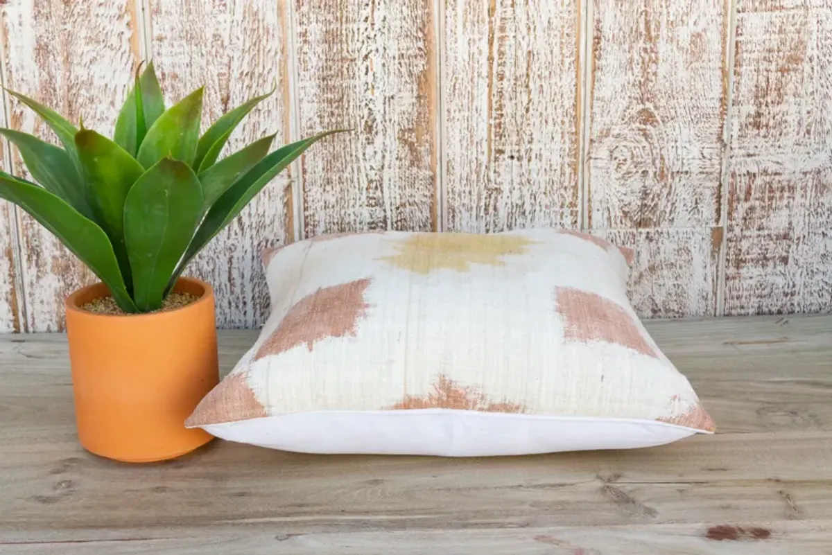 Kivili Organic Silk Ikat Pillow - de-cor