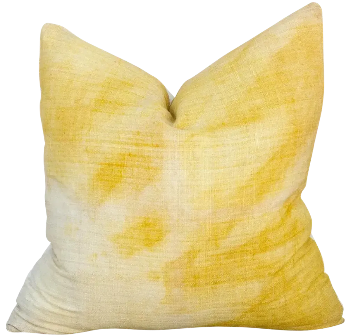 Mosha Yellow Organic Silk Pillow - de-cor