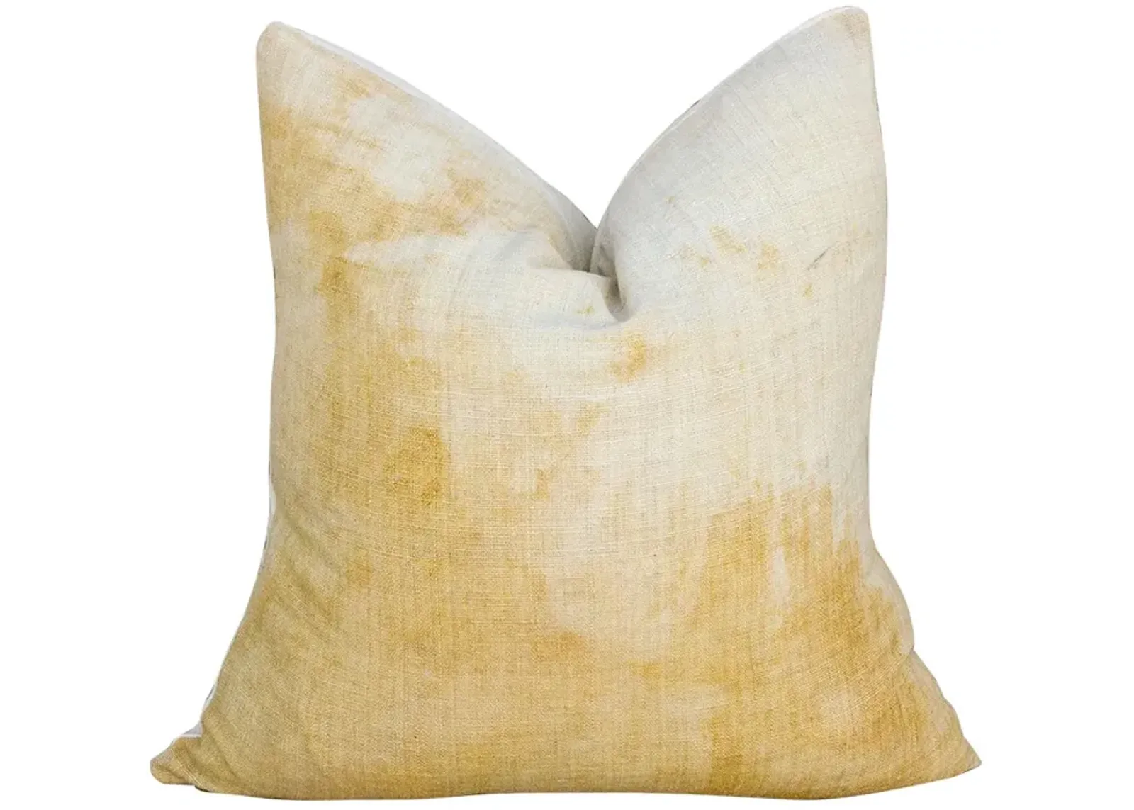 Rina Yellow Organic Silk Pillow - de-cor