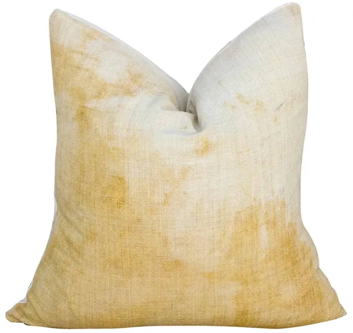 Rina Yellow Organic Silk Pillow - de-cor