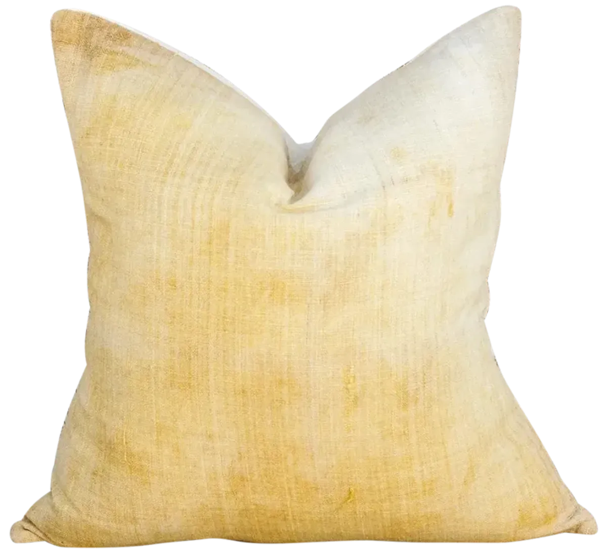 Ajila Yellow Organic Silk Pillow - de-cor