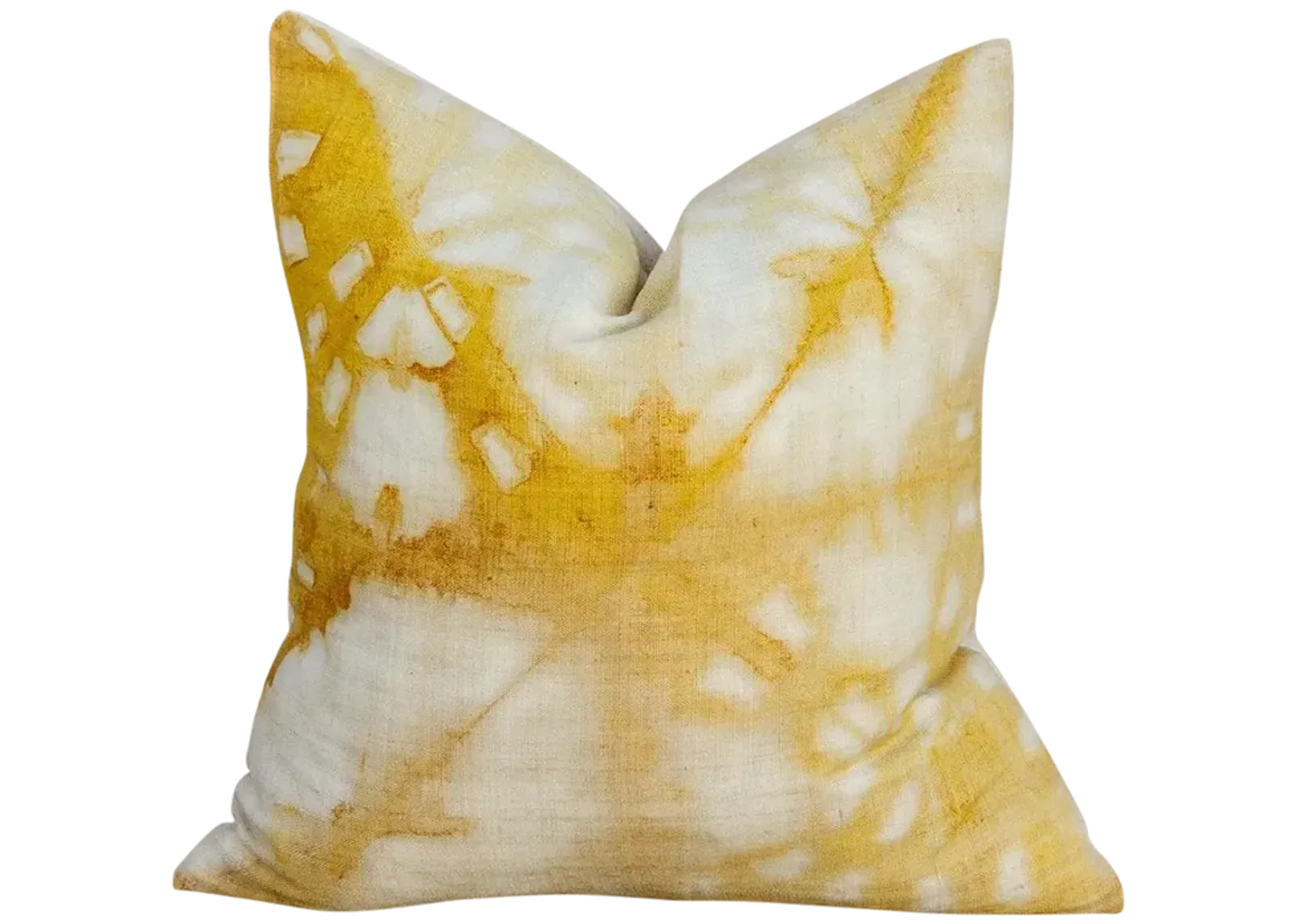 Murela Yellow Organic Silk Pillow - de-cor