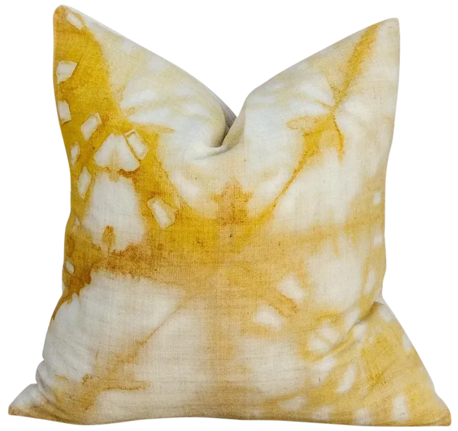 Murela Yellow Organic Silk Pillow - de-cor