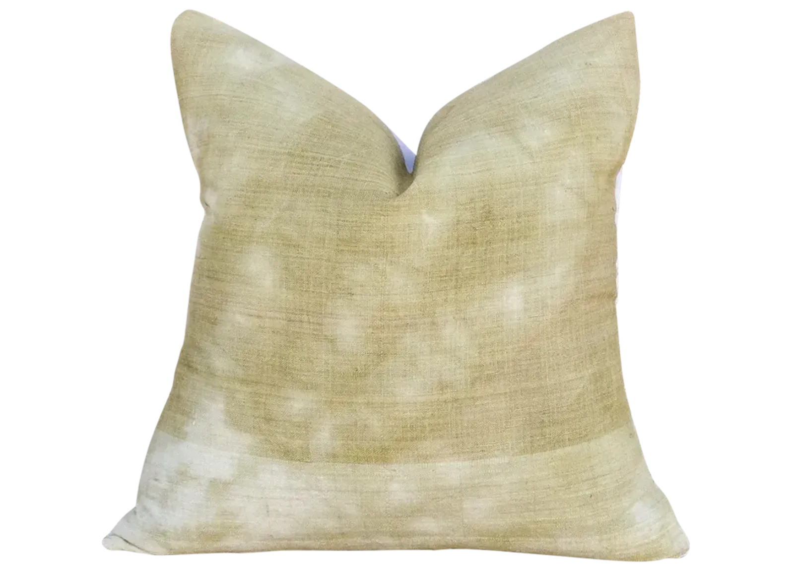 Sara Indian Olive Organic Silk Pillow - de-cor