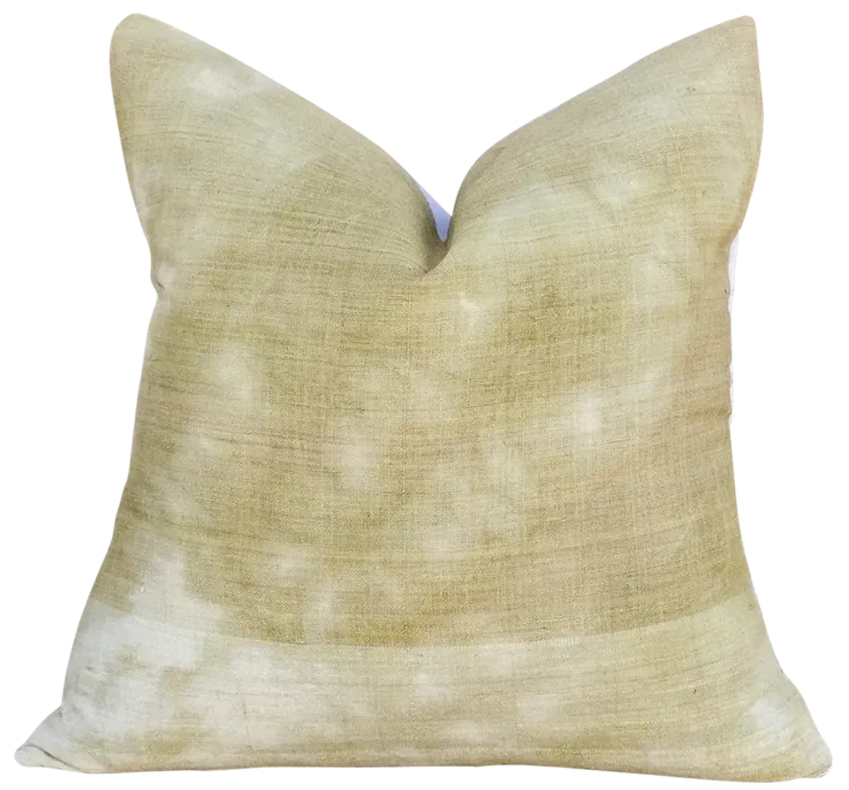 Sara Indian Olive Organic Silk Pillow - de-cor