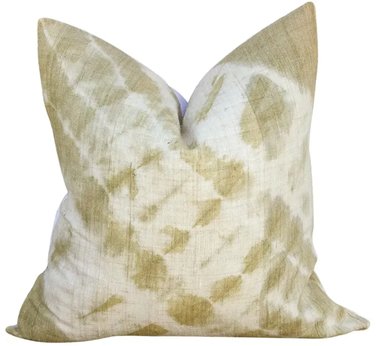 Holi Indian Olive Organic Silk Pillow - de-cor