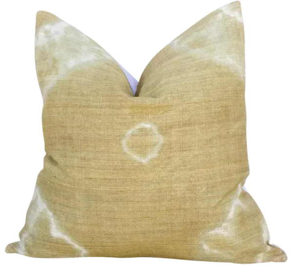 Eindra Indian Olive Organic Silk Pillow - de-cor