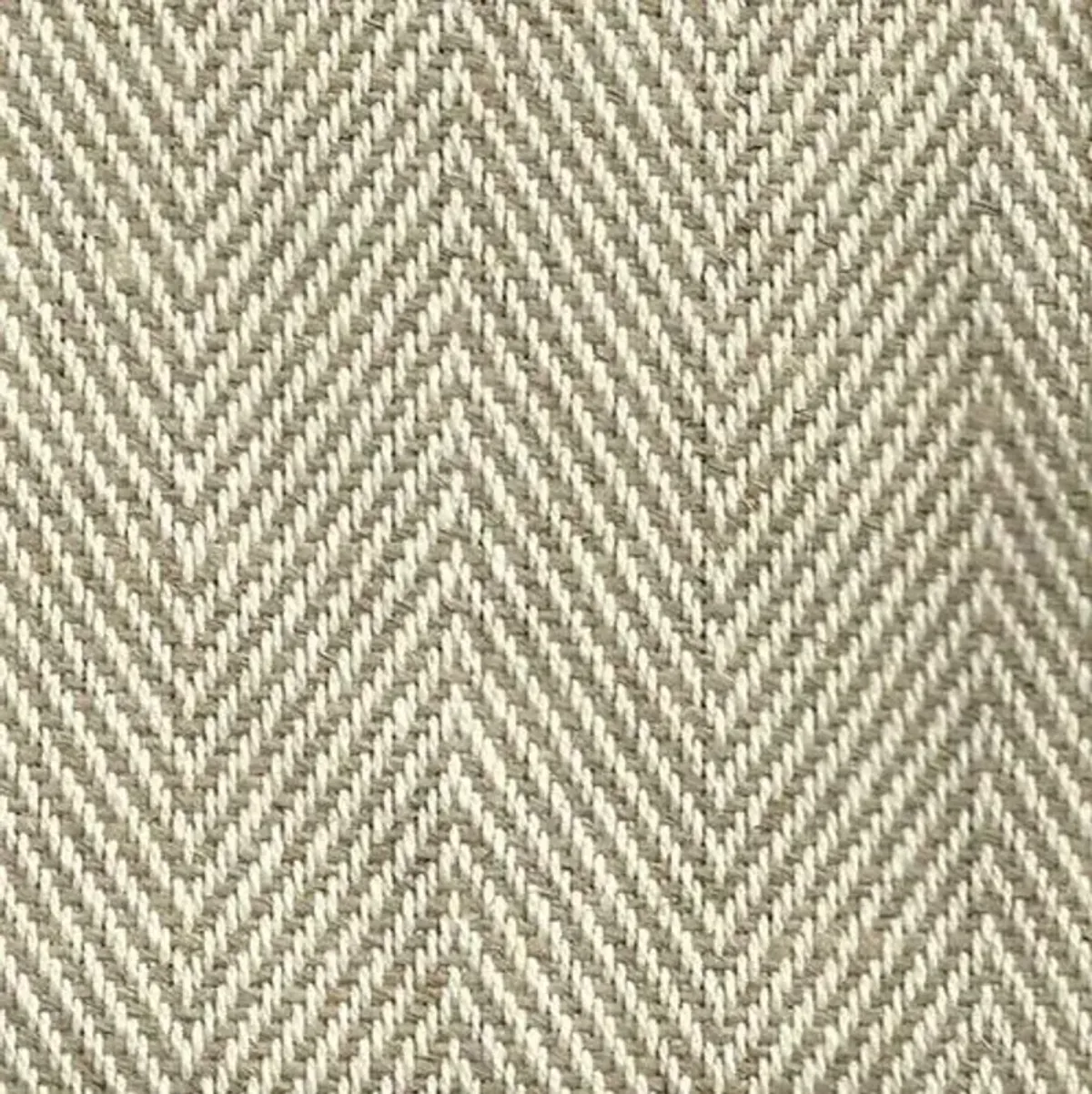 Jennings Pillow - Green/Natural Herringbone - Handcrafted