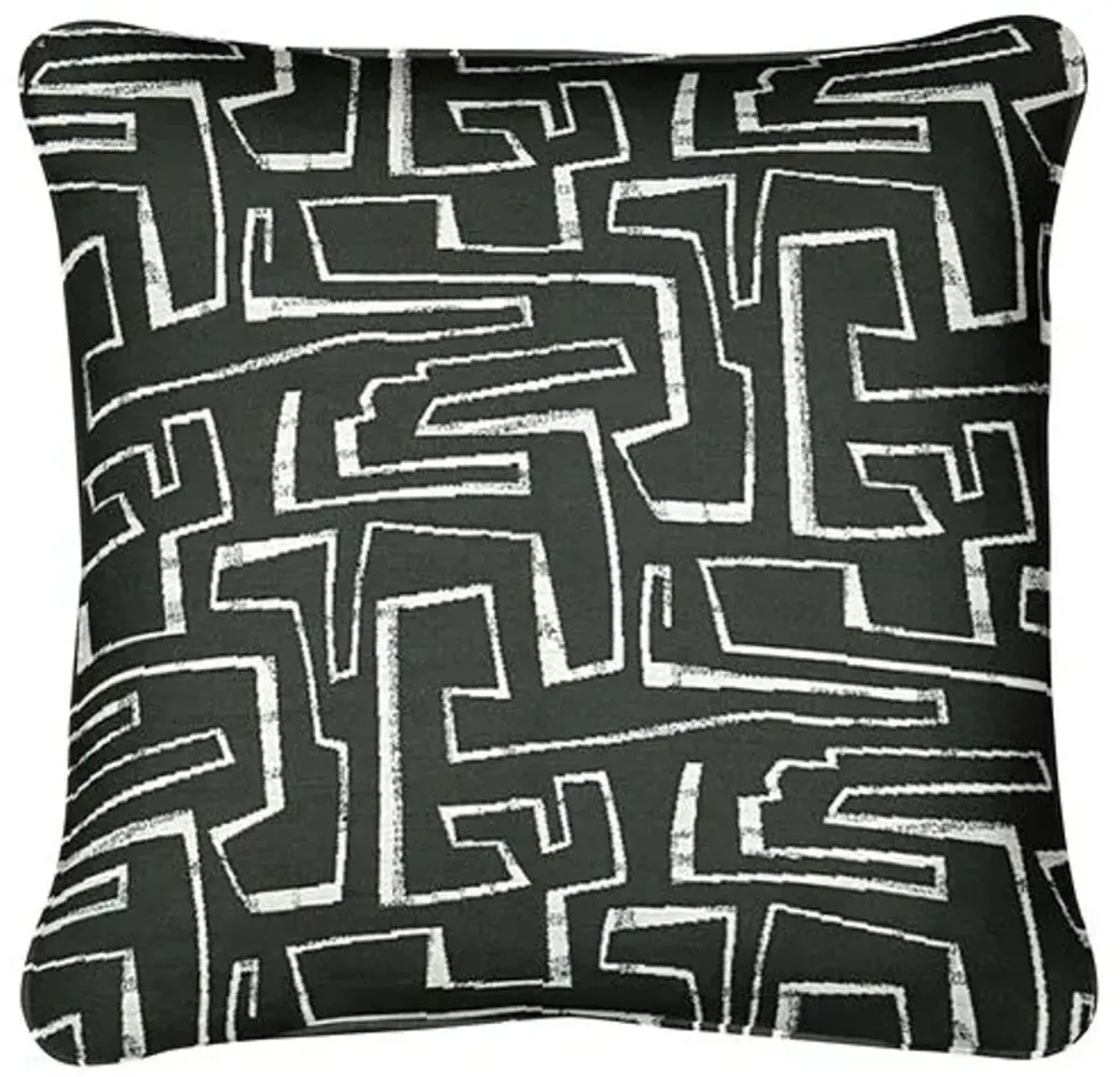 Priano Outdoor Pillow - Onyx - Handcrafted