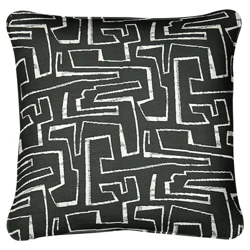 Priano Outdoor Pillow - Onyx - Handcrafted