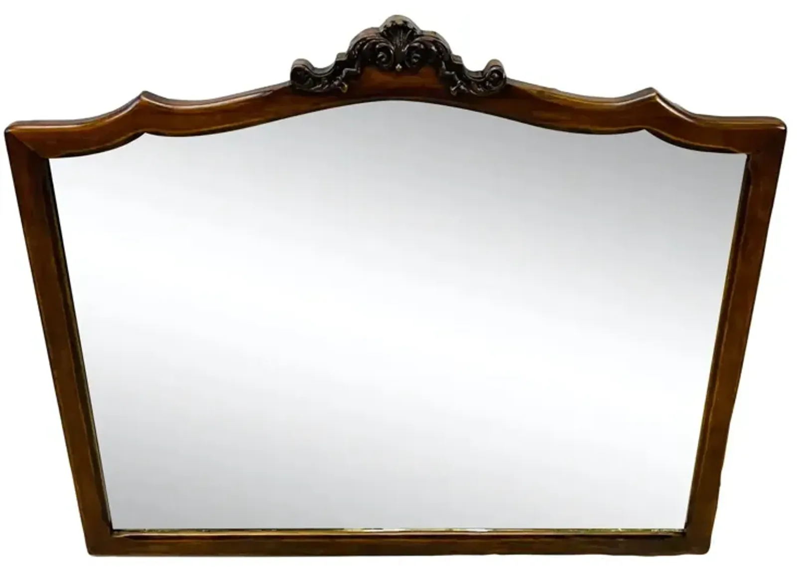 Hand Carved Mahogany Wall Mirror - 2-b-Modern