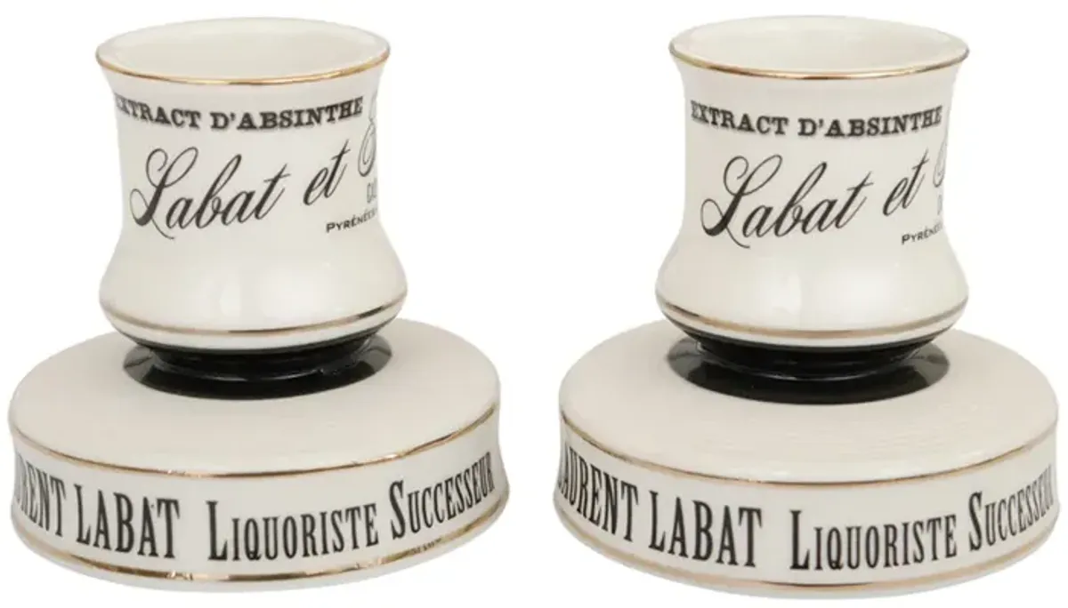 Absinthe Ceramic Match Strikers - a Pair - Interesting Things - Black