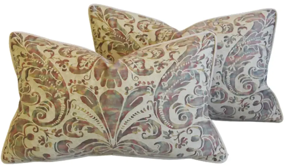 Italian Fortuny Caravaggio Pillows - Set of 2