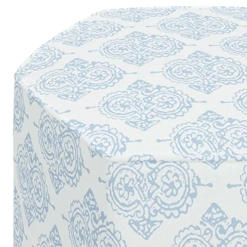 Esra Ottoman - Issa Light Indigo - Blue